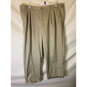 GEORGE MENS SIZE 44 X 30 TAN DRESS PANTS‎